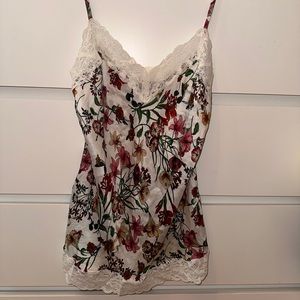 Intimissimi lace and floral camisole top